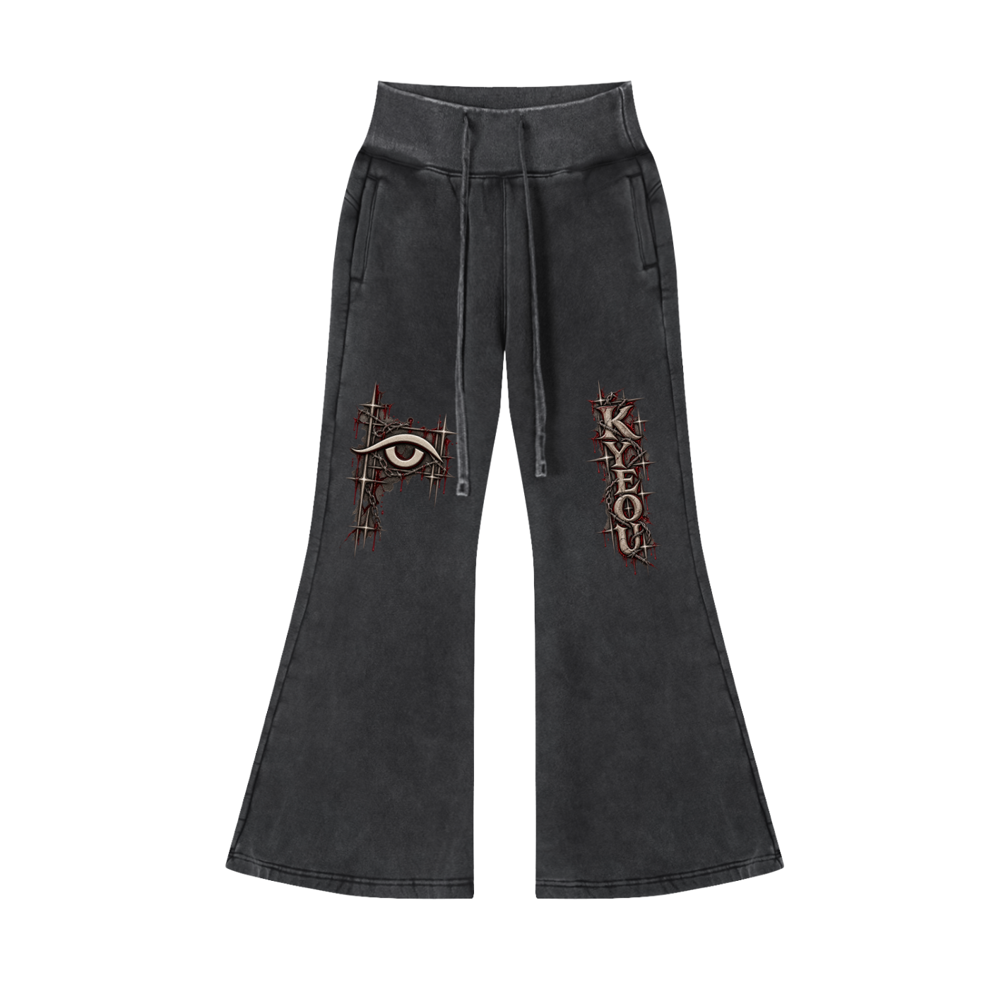 KYEOU Eyes On The Future Flare Pants