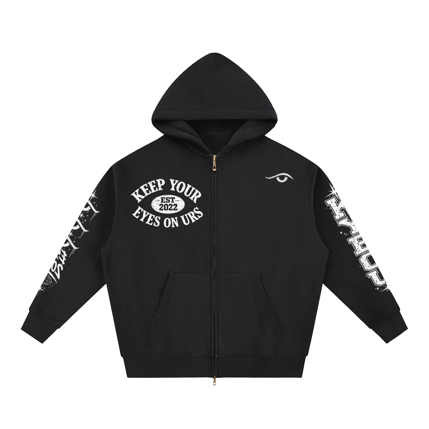 KYEOU Eyes On Urs Vintage Zip hoodie