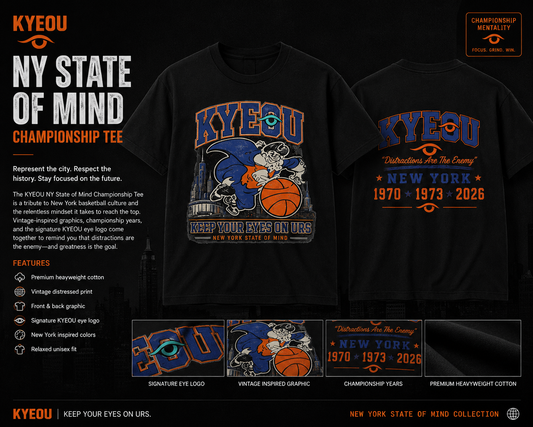 KYEOU NY State of Mind Championship Tee