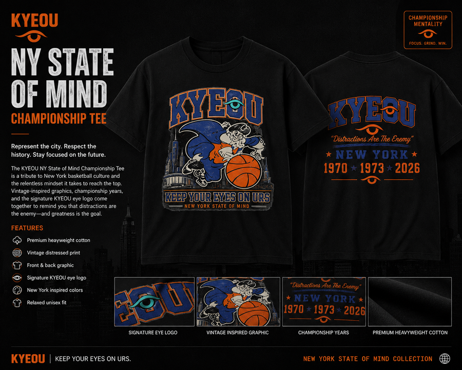 KYEOU NY State of Mind Championship Tee