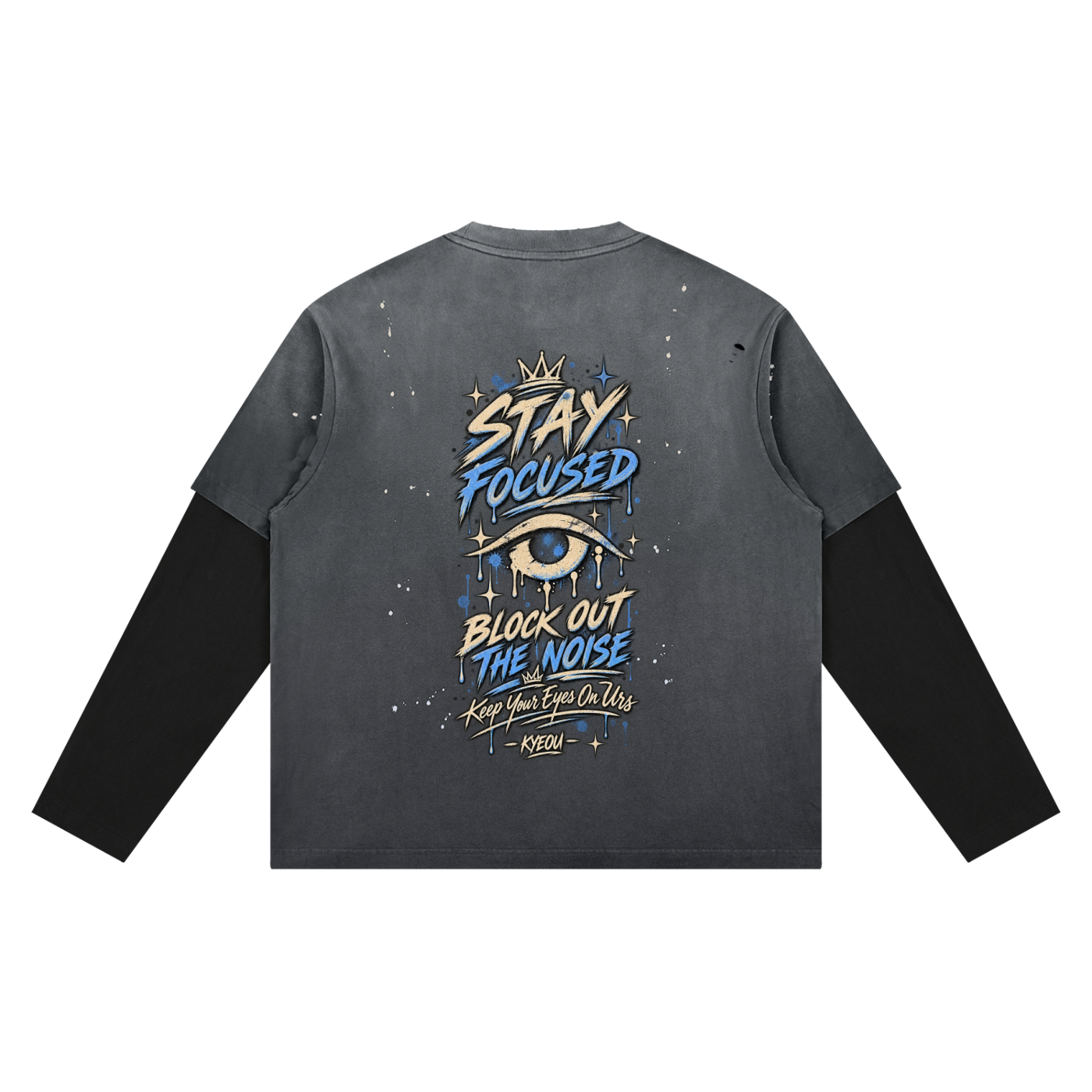 KYEOU Stay Focused Vintage Layer Tee