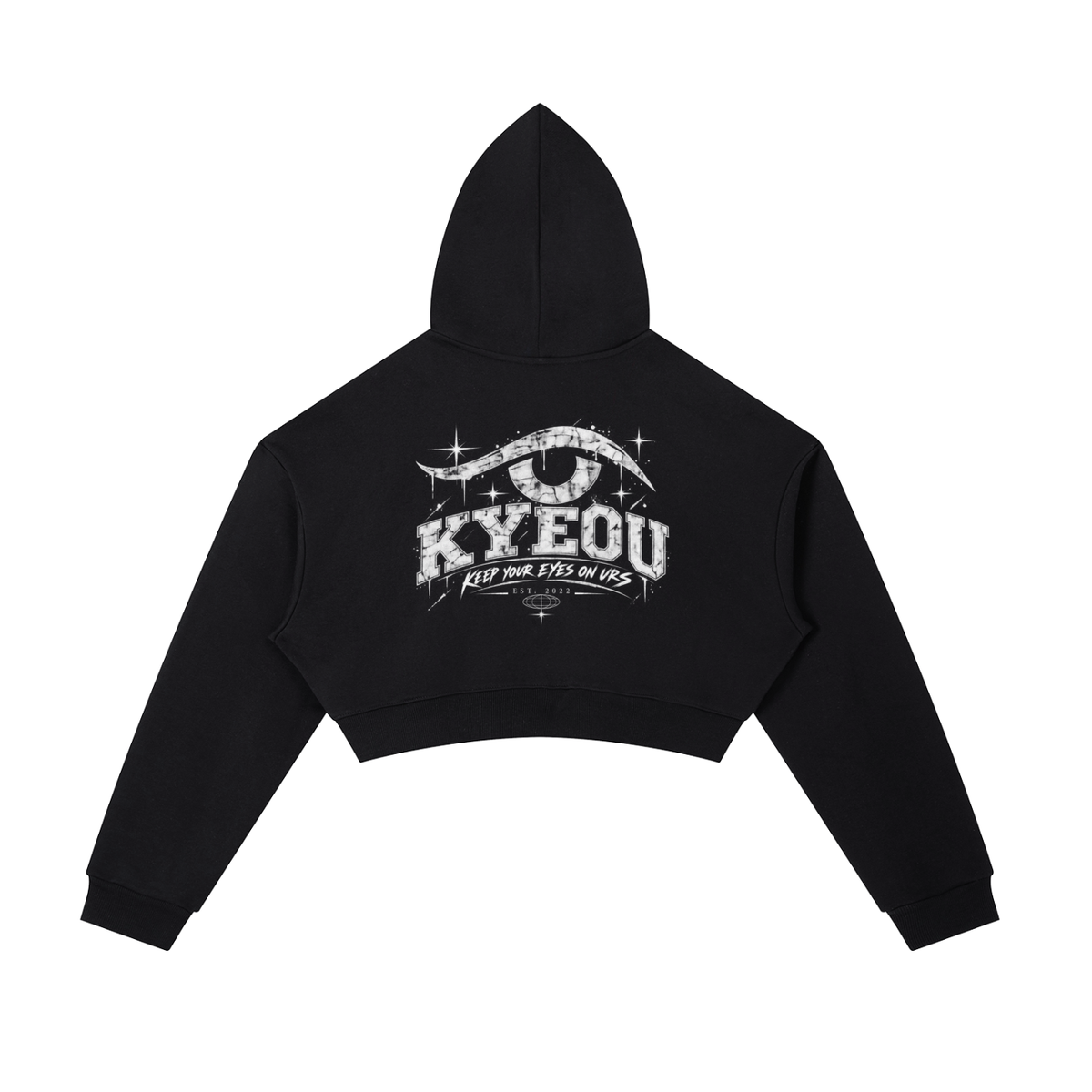 KYEOU Women’s Eyes On Urs Vintage Crop Hoodie