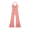 KYEOU Women’s Main Event Halter Flared Jumpsuit