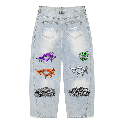 KYEOU Eyes Don’t Lie Barrel Jeans (Light Wash)