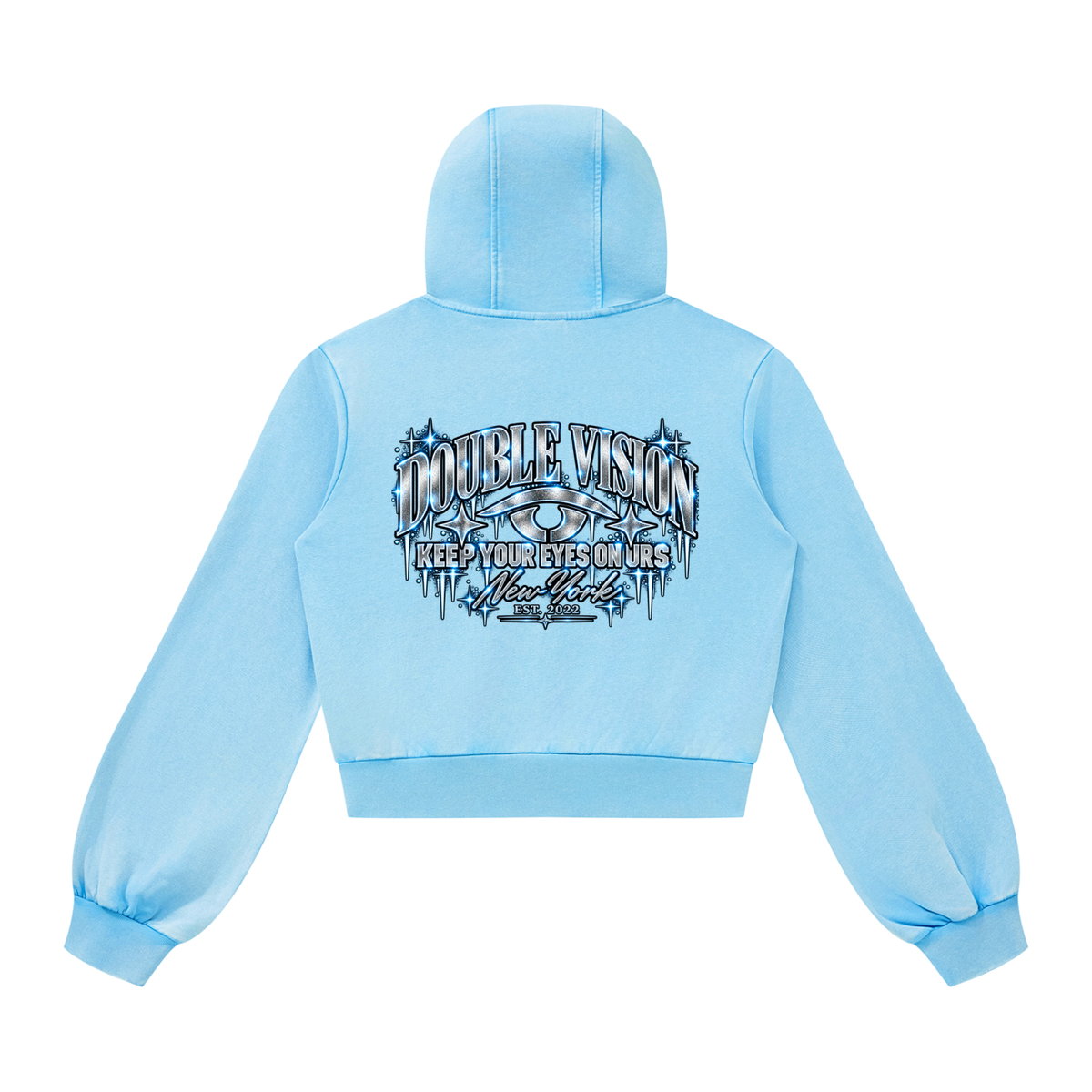KYEOU Women’s Double Vision Vintage Zip Hoodie