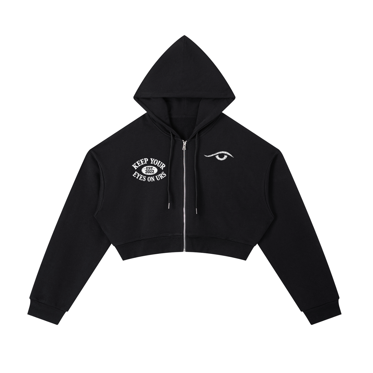 KYEOU Women’s Eyes On Urs Vintage Crop Hoodie