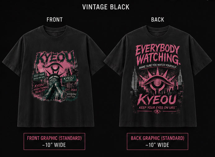 KYEOU Everybody Watching NYC Tee Oversized Box T-Shirt