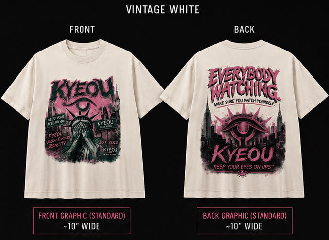 KYEOU Everybody Watching NYC Tee Oversized Box T-Shirt