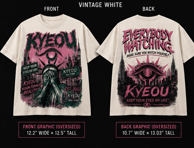 KYEOU Everybody Watching NYC Tee Oversized Box T-Shirt