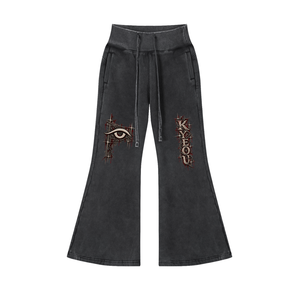 KYEOU Eyes On The Future Flare Pants