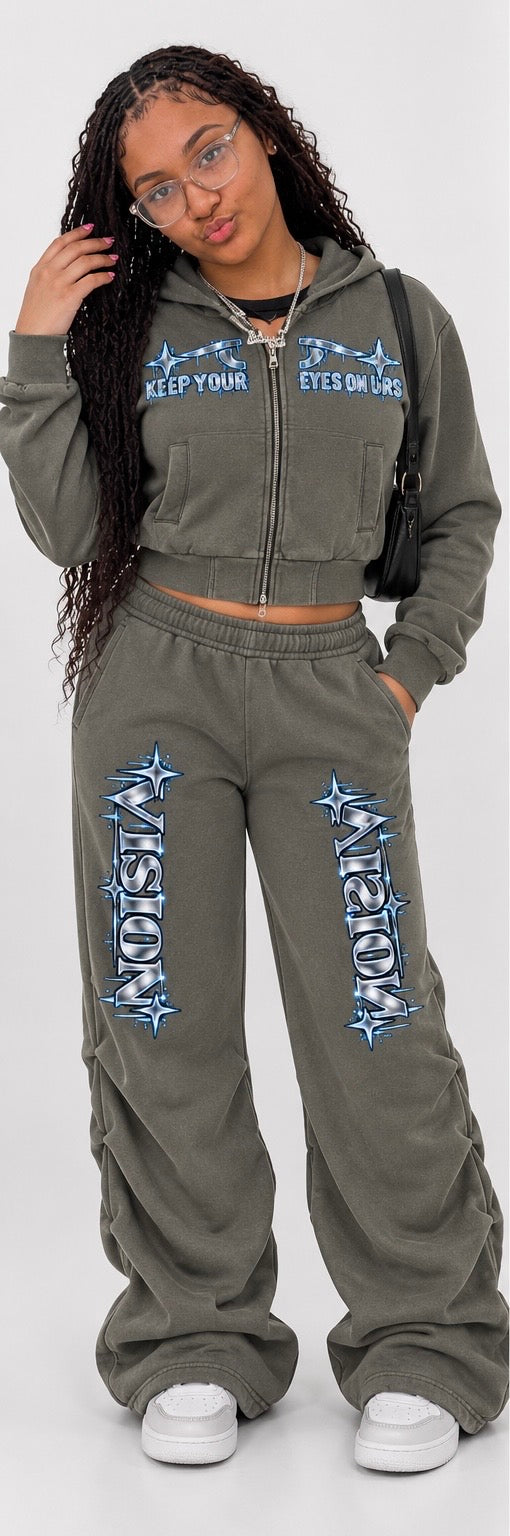 KYEOU Women’s Double Vision Set in dark gray
